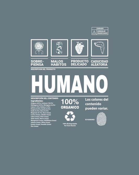Camiseta Humano Gris