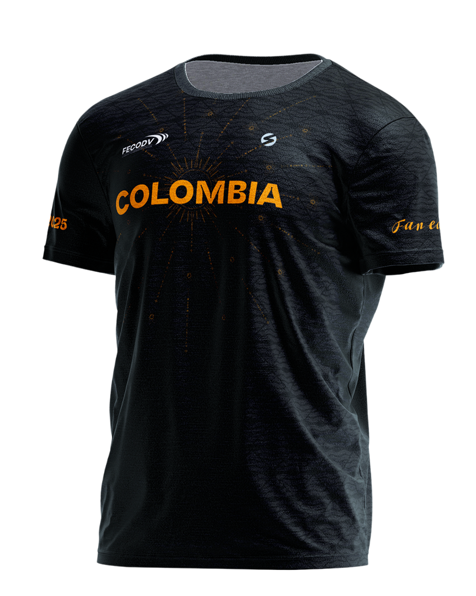 Camisetas Selección Colombia Junior 2025 Negra (Fans)