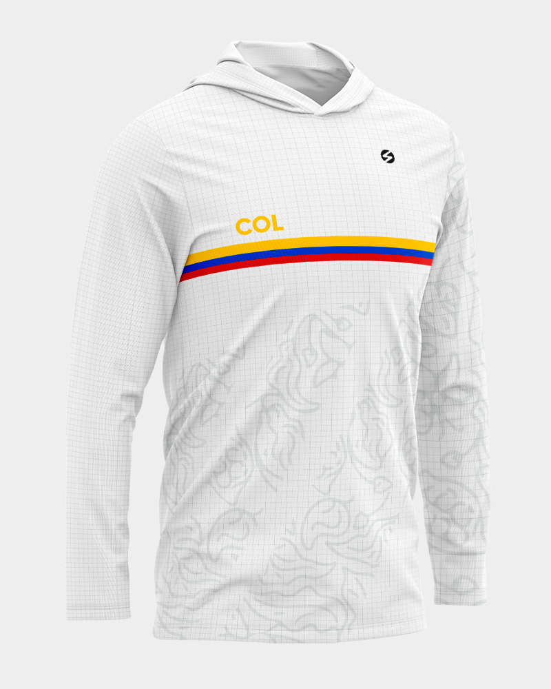 Hoodie Colombia blanco