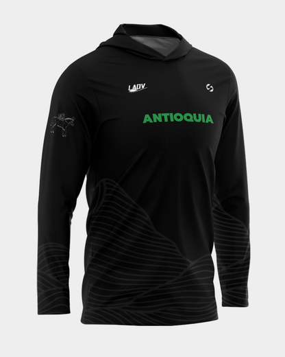 Hoodie Antioquia Montañas Negro