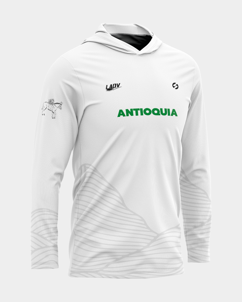 Hoodie Antioquia Montañas Blanco