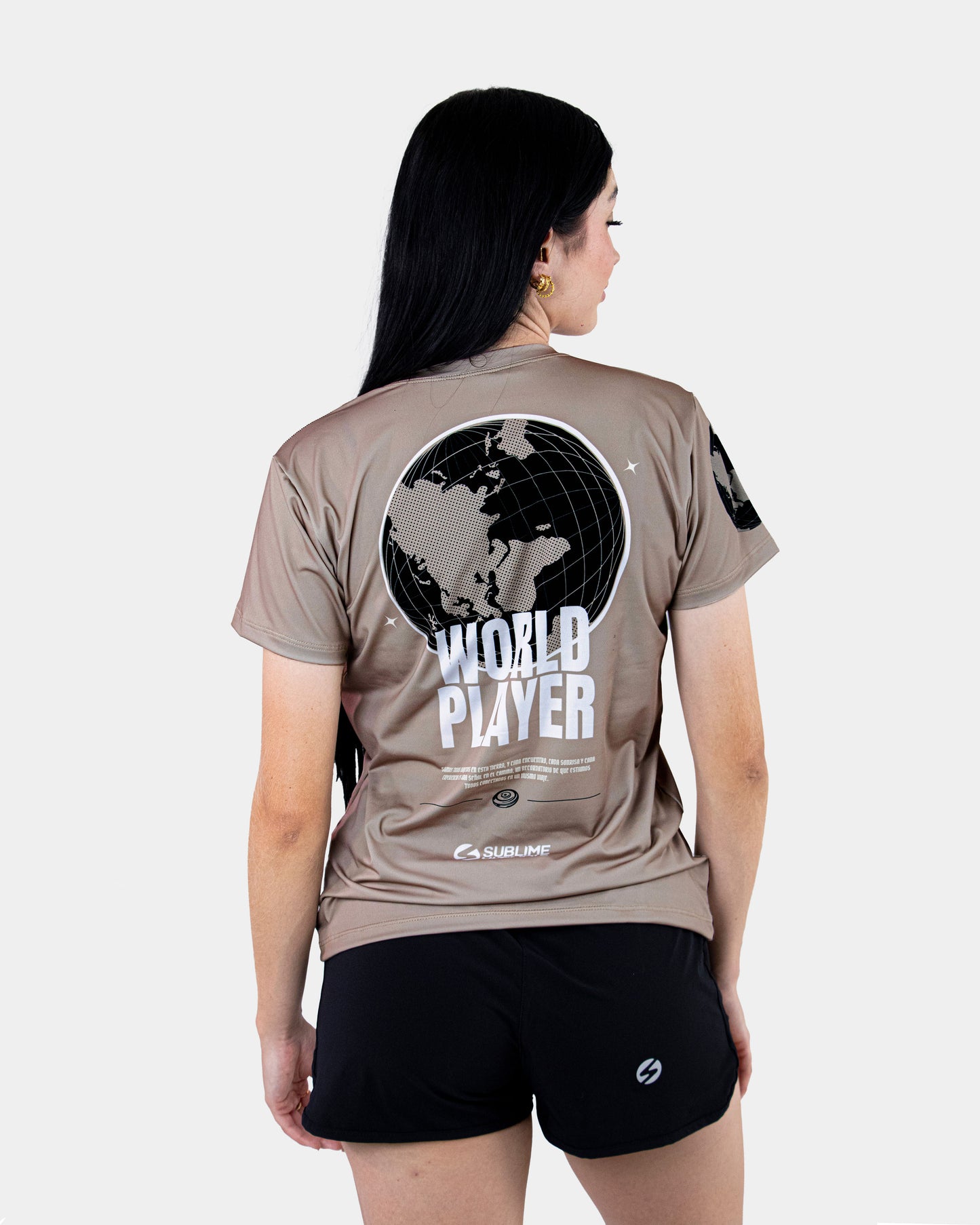 Camiseta World Player- Café