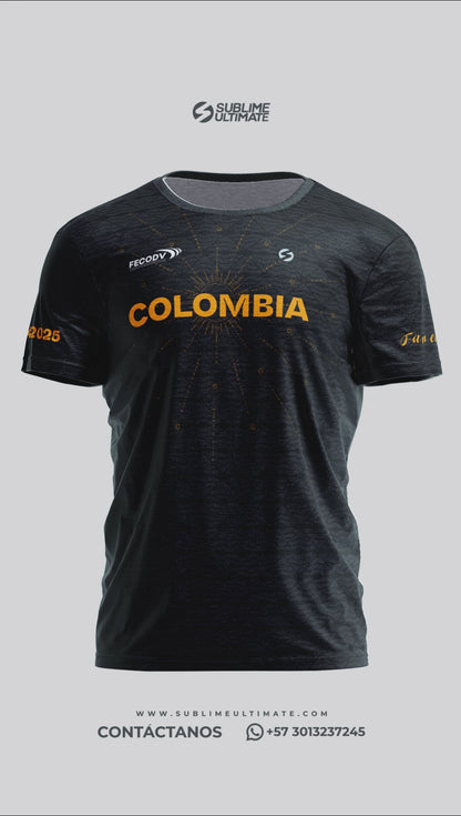 Camisetas Selección Colombia Junior 2025 Negra (Fans)