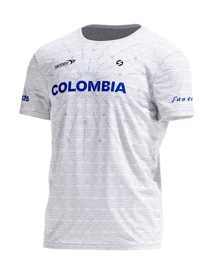 Camisetas Selección Colombia Junior 2025 Azul/blanca  (Fans)