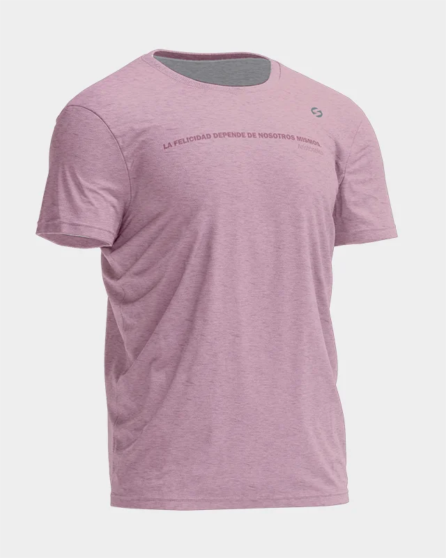 Camiseta Felicidad rosa